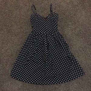 Black and White polk-a-dot Dress